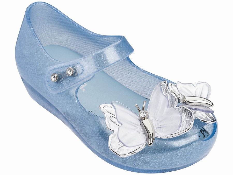 Bailarinas Mini Melissa Ultragirl Flutter Shimmer Bebe - Azules Claro - Argentina FCN-720365